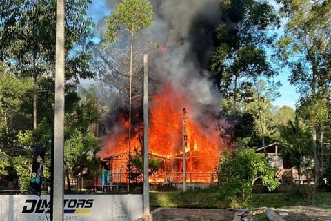 Após incêndio destruir cabanas, parque busca ajuda para retomada
